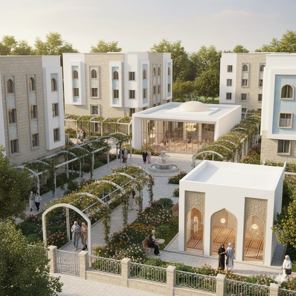 Islamic Welfare City long-term project concept by Jamia Baitul Ateeq