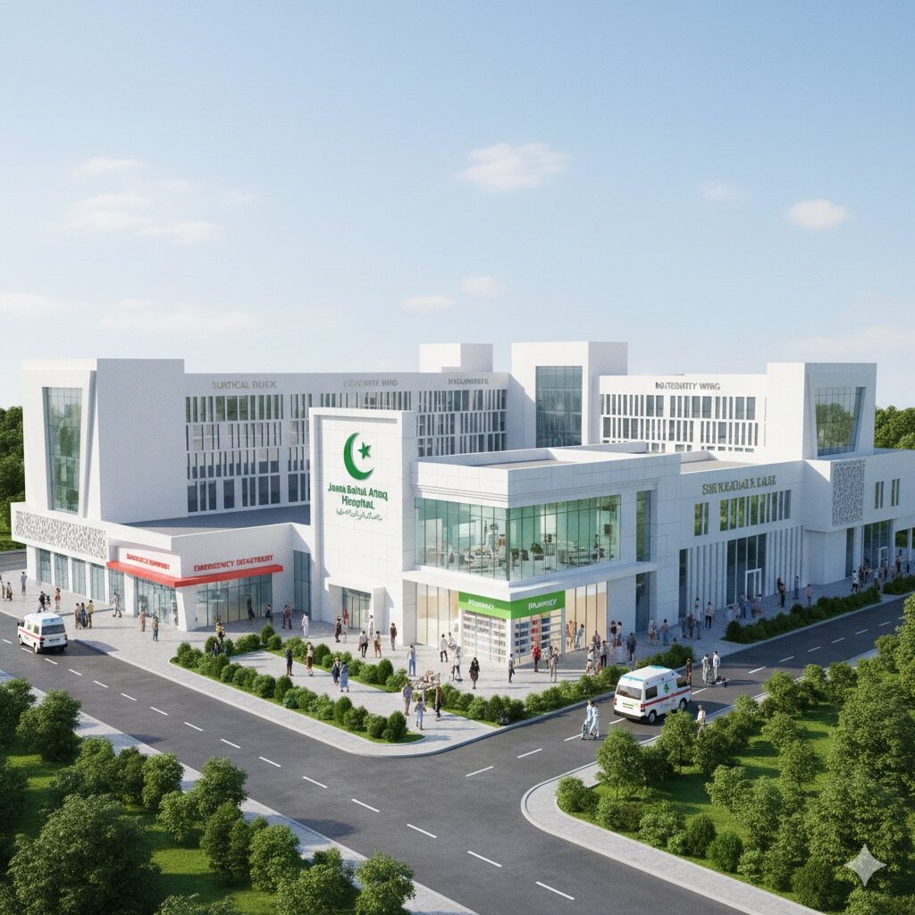 Proposed education healthcare and welfare campus concept Jamia Baitul Ateeq
